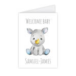 Custom Welcome Baby Rhino