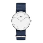 Classic Bayswater Silver Eggshell White 36MM Watch
