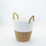 Two-tone Woven Basket - Small 23 X 25CM