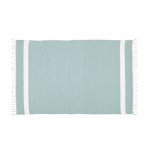 Jackson Amelia Cotton Dhurrie Tabby Rug Eggshell white Stripe