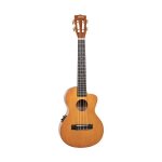 Mahalo Hano Series Cutaway Tenor Ukulele W pickup : Vintage Natural