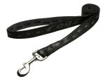 Rogz Alpinist Extra Large 25MM Everest Fixed Dog Lead Different Colours - Black