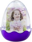 Snow Globe With LED Light & Music Purple Easter Egg Shaped