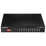 Edimax 8 Port Unmanaged Long Range Gigabit Poe+ Switch With Dip SWITCH-ED-GS-1008PL-V2