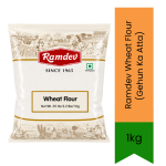 Wheat Flour Gehun Ka Atta 1KG - Premium Pure Whole Wheat Flour For Soft Roti Chapati Paratha & Puri Delivers Authentic