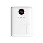 Romoss OM10 10 000MAH Input: Type C|lightning|micro Usb|output: Dual USB Power Bank - White