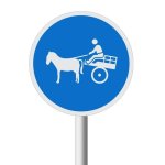 Animal Drawn Vehicles Only Road Sign R131