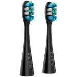 Replacement Toothbrush Heads Black Dupont Bristles 2PCS In Set For ADB0002S ADB0001S
