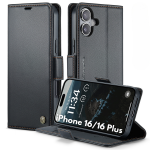 Retro Flip Leather Wallet Cover For Iphone 16 16 Plus
