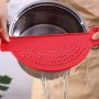 Kitchen Gadget Pot Side Drainer - Plastic Drain Basket With Leakproof Baffle Funnel For Jars Wash Rice Filter Uncharged Major Material