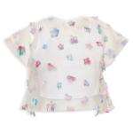 White 3D Flower Top
