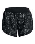 Women's Ua Fly-by 2.0 Printed Shorts - Black Md