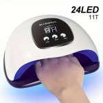 Portable Gel Uv LED Nail Lamp For Nail Art And Foot Therapy Gel Nail Uv Light Salon Curing Lamp 3 Timer Settings Mode Smart