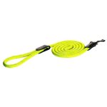 Rogz Pet Products Rogz Rope Large 12MM 1.8M Long Fixed Dog Rope Lead - Dayglo Yellow Reflective