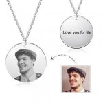 CNE105273 - Personalized Photo Necklace With Engraving Stainless Steel