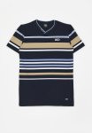Soviet Boys V-neck Y dye Stripe - Navy