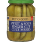 Sweet & Sour Finger Cut Cucumbers 670ML