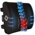 Samsonite SA5243 - Ergonomic Lumbar Support Pillow - Helps Relieve Lower Back Pain - 100% Pure Memory Foam - Improves Posture -