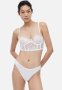 Non-padded Lace Bustier - White