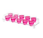 Bar Butler Plastic Shot Glasses Clear 25ML - 10PK On Tray
