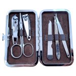 Nail Manicure Set Pink Peonies 6 Piece