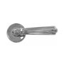 Romy" - Shiny Chrome Designer Door Handles On Rose