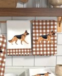 2PCS German Shephard Kitchen Towel DKT2
