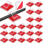 50PCS New Adhesive Cable Clips Upgraded Wall Wire Holders For Cable Management For PC Wall Under Desk Christmas Lights Clip Indo
