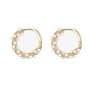 Pearl Chunky Gold Hoop Earrings For Women Trendy Sterling Silver Twisted Hoop Earrings