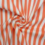 Tton Twill Stretch Striped Orange 13232