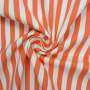 Cotton Twill Stretch Striped Orange 13232