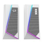 Redragon GS20W Anvil 3W 2.0 Rgb Stereo Desktop PC Speakers - WHITE-RD-GS520W