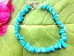 Blue Howlite Chip Stone Bracelet