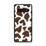 Custom Printed Tpu Cases - Samsung Galaxy S10 Plus & 39 Brown Cow Print& 39 By