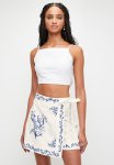 Print Wrap MINI Skort - White