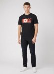 Ben Sherman Knockout Black T-Shirt - XXL Black
