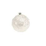 Xmas Ball Polyfoam 8CM Sequins Champagne