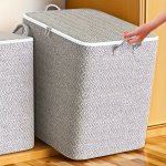 Extra-large Foldable Storage Bag With Handles - Waterproof & Breathable Organizer For Clothes Blankets Toys & Sweaters - Versati