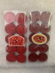 Round Red Tea Light Candles