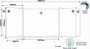 Educational Board Magnetic Whiteboard 1220 910 - Squares And Lines - Swing Leaf - Option B