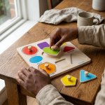 Wooden Cartoon Animal Shape Match Board