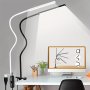 1PC LED Desk Lamp Dlxtech Swing Arm Table Lamp With Clamp Flexible Gooseneck Task Lamp Eye-caring Architect Desk Light USB Power Cord With Switch