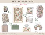 Cot Duvet Bedding Simple Vivid Mauve Pink Rose Set
