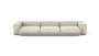 Three Module Sofa - Velvet - Creme - 377CM X 115CM