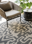 Kuba Slate Indoor outdoor Rug