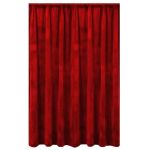 Readymade Curtain - 100% Blackout Velvet - Red - Taped