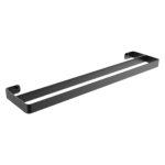 Double Towel Rail 600MM Black