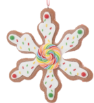Gingerbread Cookie Snowflake 9.98CM