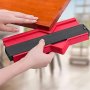 1pc Ultimate Contour Gauge - Precision Shape Duplicator For Seamless Replication - Versatile Plastic Ruler For Corners Wood Carpet Tiles & Laminate - Perfect
