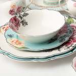- Wavy Rose 16PCE Dinner Set + Free Salad Bowl